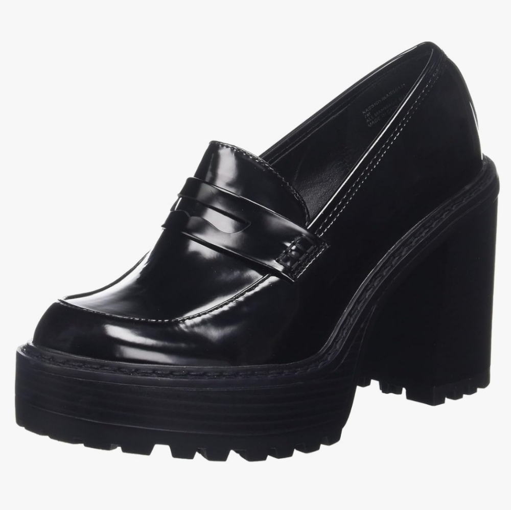 Women's Black Platform Loafers